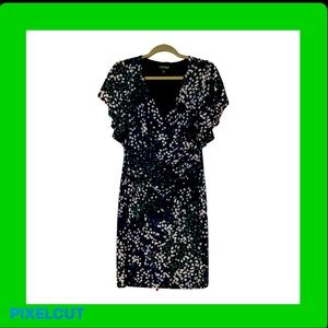 Knee length Ralph Lauren dress. Knee length, slimming and very comfy.